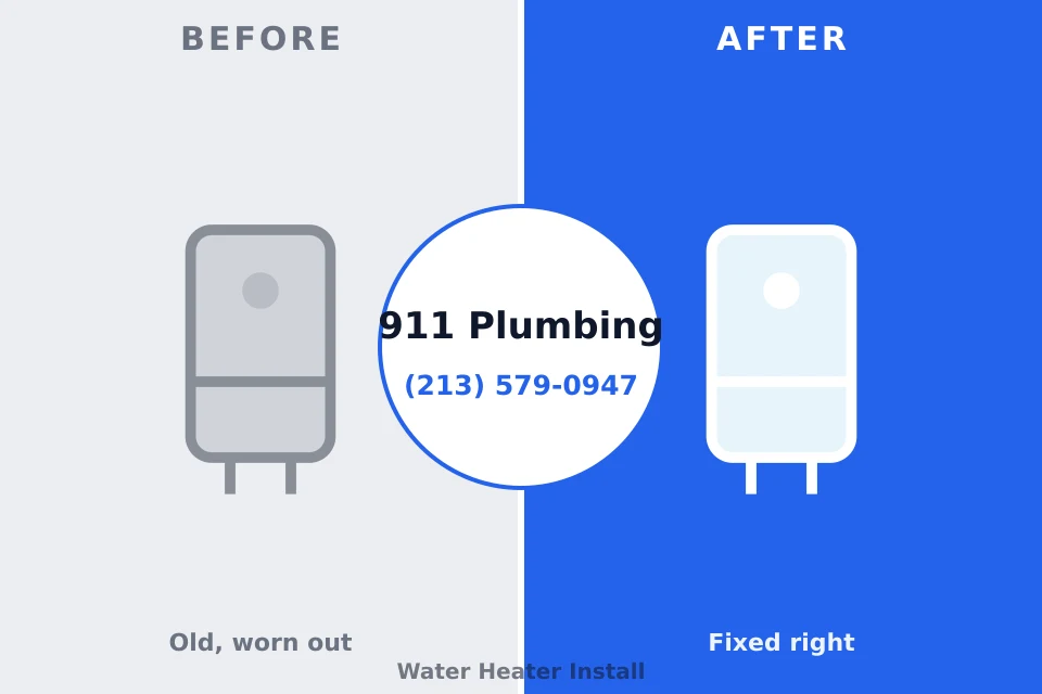 Before and after: plumbing company Monticello, UT